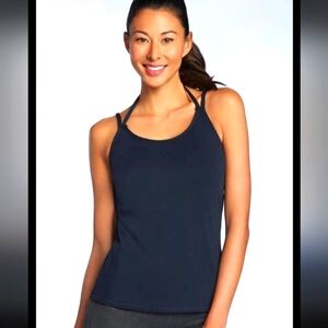 FABLETICS Black Workout Strappy Tank